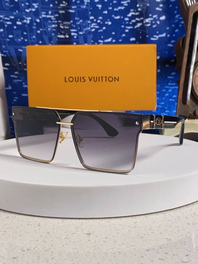Louis Vuitton 2025 New Lv High-end Frameless Sunglasses Women's Trendy European