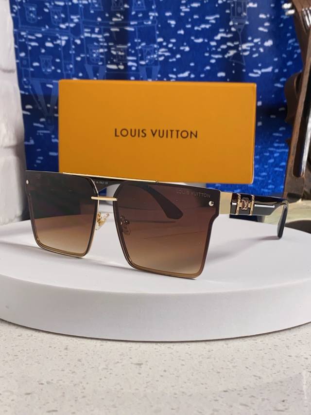 Louis Vuitton 2025 New Lv High-end Frameless Sunglasses Women's Trendy European