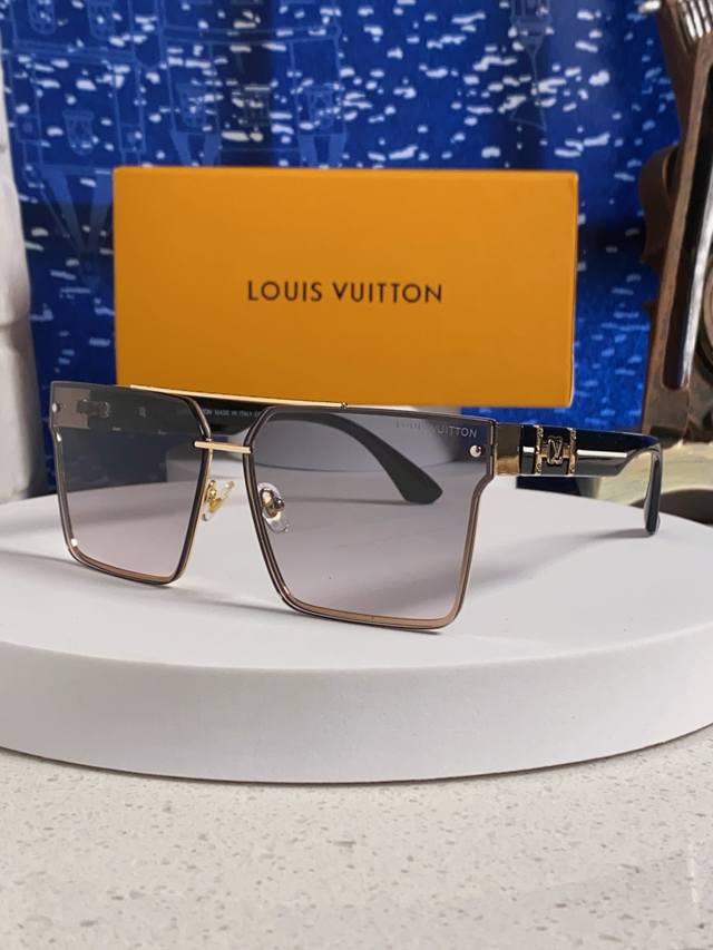Louis Vuitton 2025 New Lv High-end Frameless Sunglasses Women's Trendy European