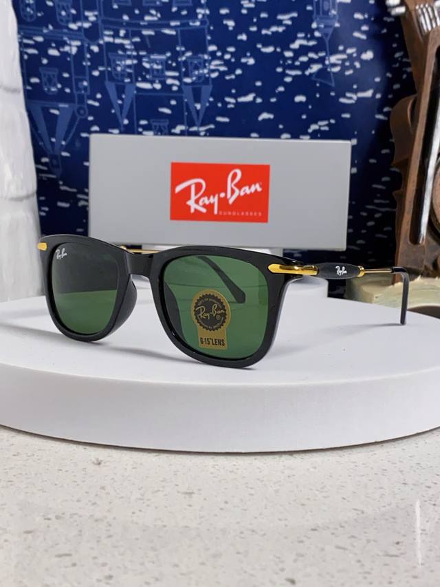 Ray-Ban Square Frame Glass Lens Traveler Series Sunglasses High-quality acetate