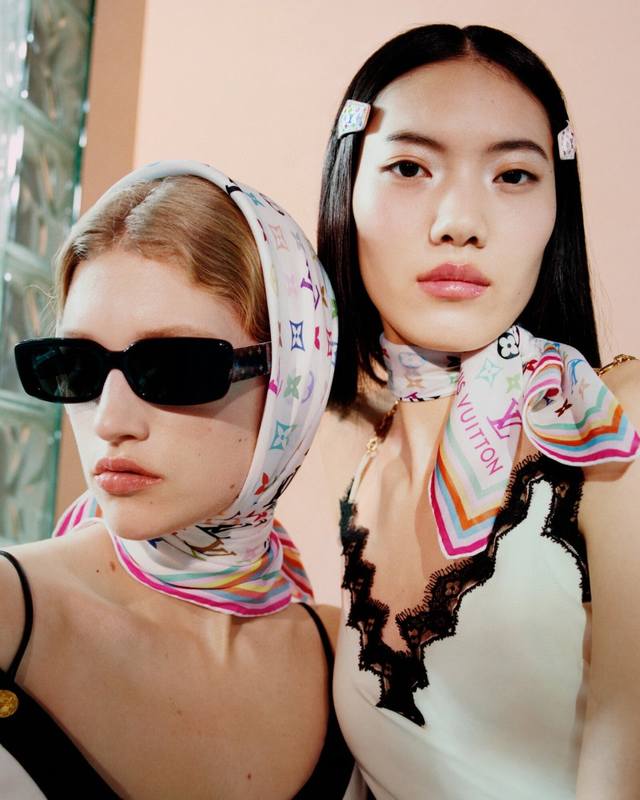 Louis Vuitton 2025 Lv x Takashi Murakami collection runway model Z2709W Tricolor