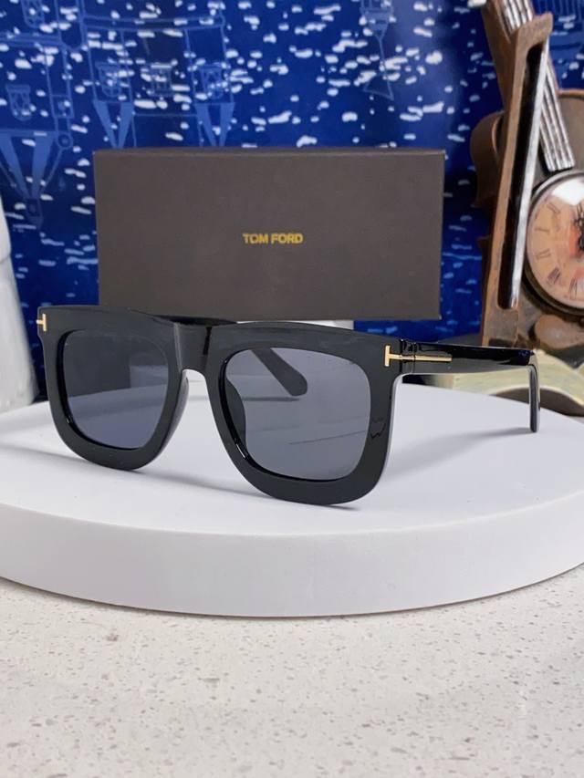 Tomford 2025 Large Frame Trendy Sunglasses for Women, High-End Look, Face-Slimmi