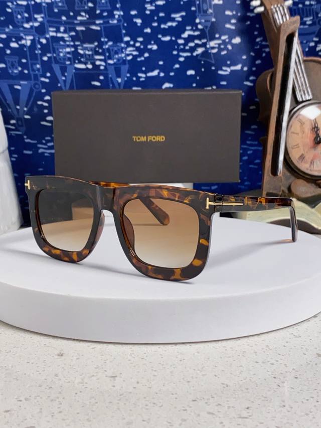 Tomford 2025 Large Frame Trendy Sunglasses for Women, High-End Look, Face-Slimmi