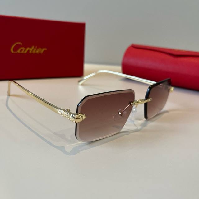 Cartie* Exquisite Cartie Sunglasses, made of metal, PC, with frameless, ultra-li