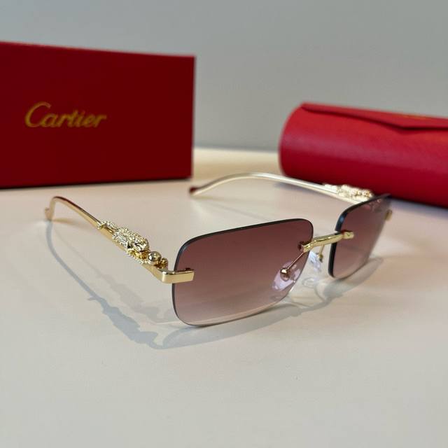 Cartie* Exquisite Cartie Sunglasses, made of metal, PC, with frameless, ultra-li