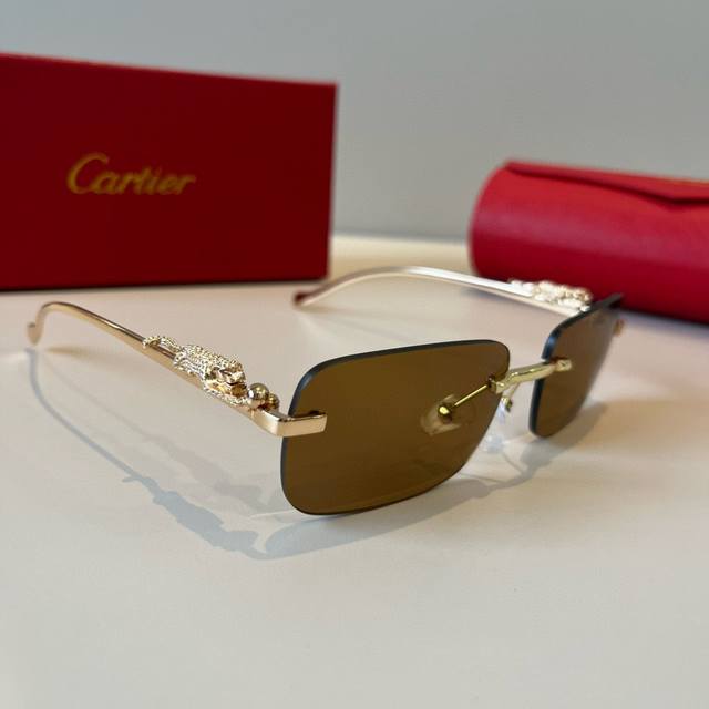 Cartie* Exquisite Cartie Sunglasses, made of metal, PC, with frameless, ultra-li
