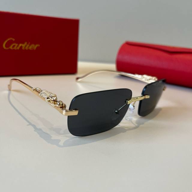 Cartie* Exquisite Cartie Sunglasses, made of metal, PC, with frameless, ultra-li
