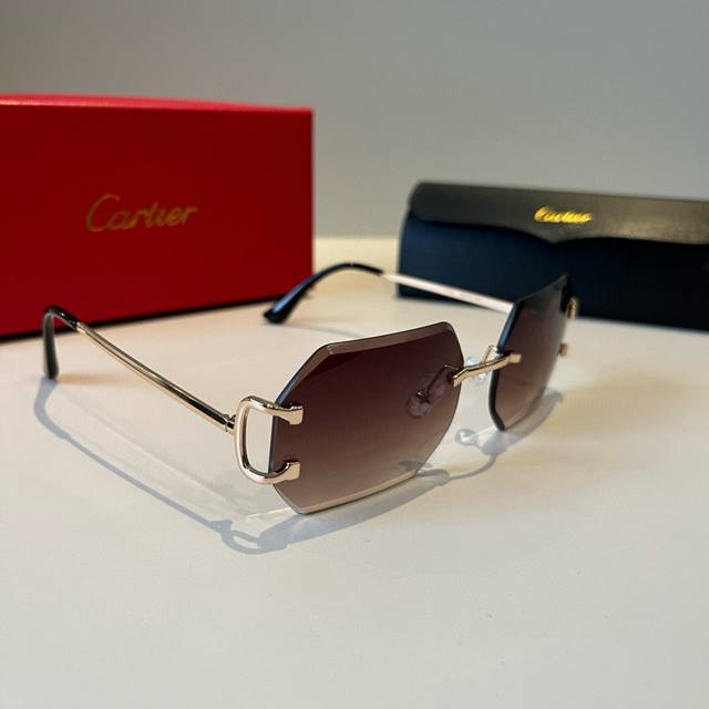Cartie* Exquisite Cartie Sunglasses, made of metal, PC, with frameless, ultra-li