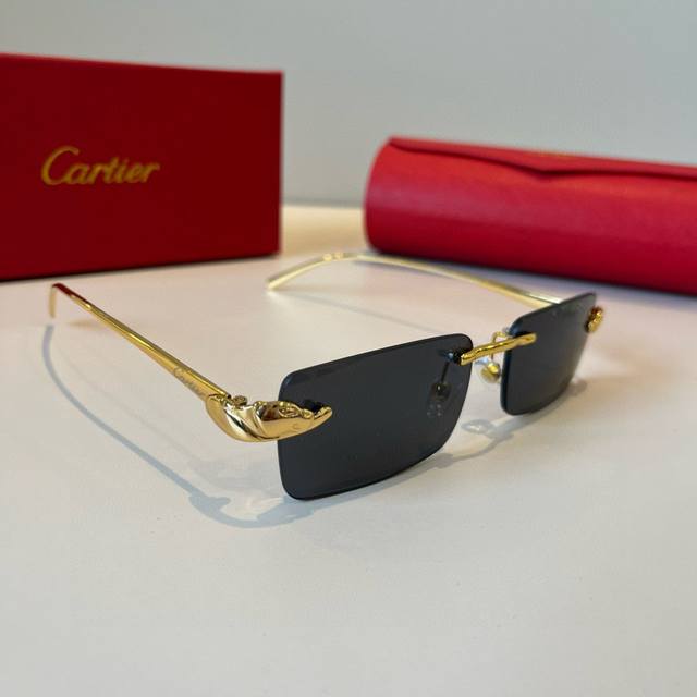 Cartie* Exquisite Cartie Sunglasses, made of metal, PC, with frameless, ultra-li