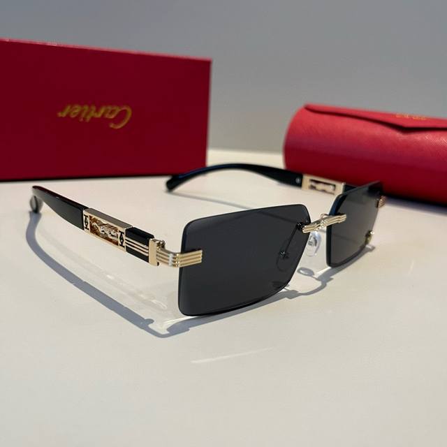 Cartie* Exquisite Cartie Sunglasses, made of metal, PC, with ten frameless, ultr