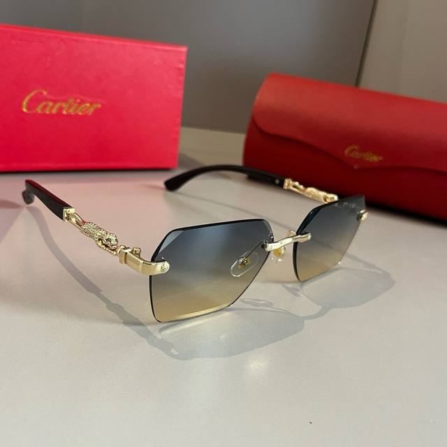 Cartie* Exquisite Cartie Sunglasses, made of metal, PC, with frameless, ultra-li