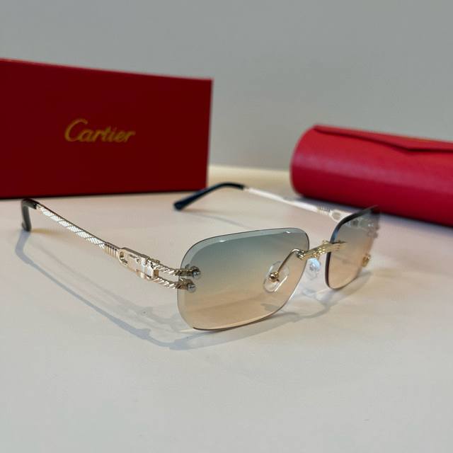 Cartie* Exquisite Cartie Sunglasses, made of metal, PC, with frameless, ultra-li