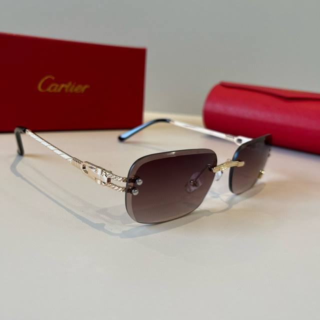 Cartie* Exquisite Cartie Sunglasses, made of metal, PC, with frameless, ultra-li