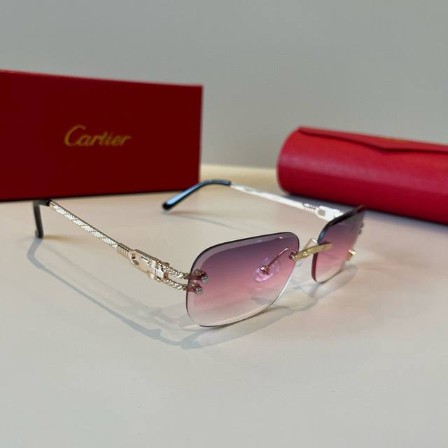 Cartie* Exquisite Cartie Sunglasses, made of metal, PC, with frameless, ultra-li