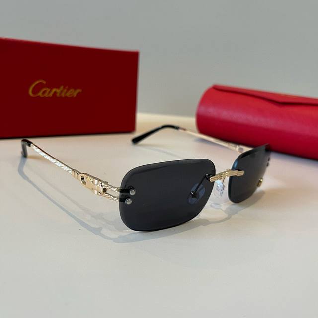 Cartie* Exquisite Cartie Sunglasses, made of metal, PC, with frameless, ultra-li