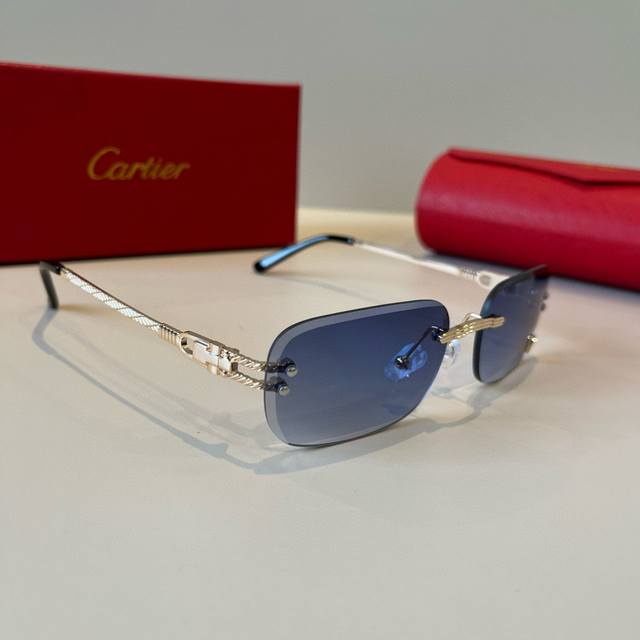 Cartie* Exquisite Cartie Sunglasses, made of metal, PC, with frameless, ultra-li