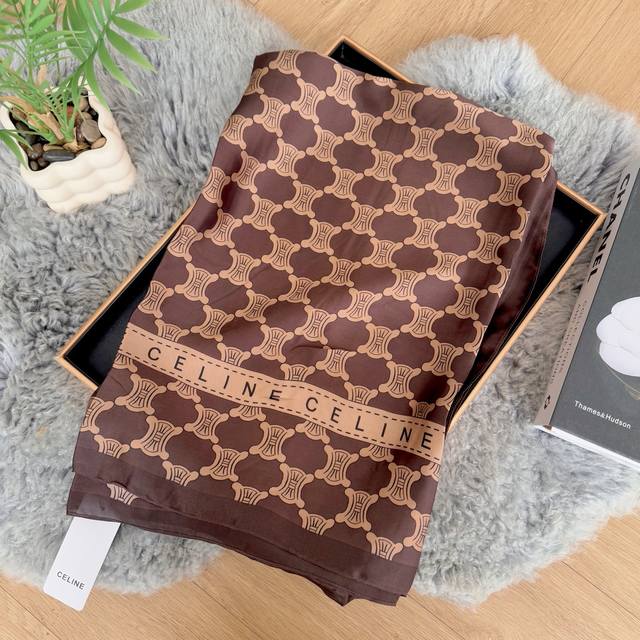 New Arrival! This new silk satin long scarf is truly breathtaking! The effect wh