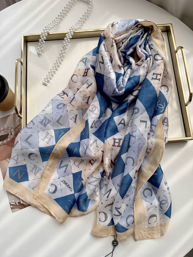 New Arrival! This new silk satin long scarf is truly breathtaking! The effect wh