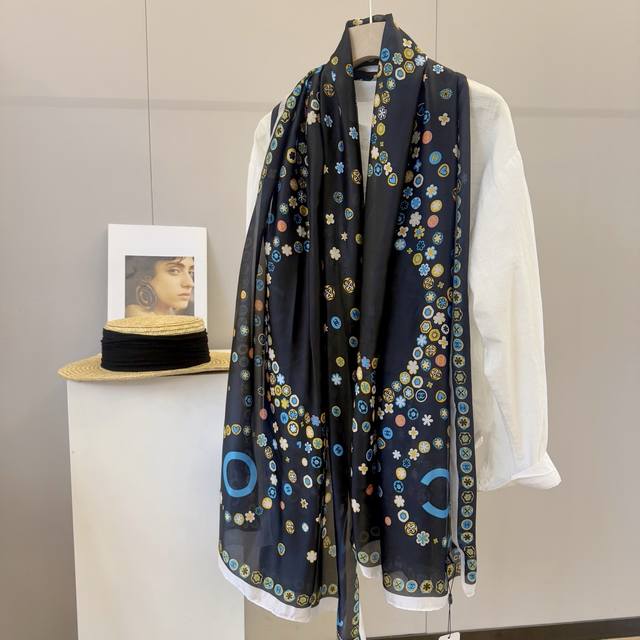 New Arrival! This new silk satin long scarf is truly breathtaking! The effect wh