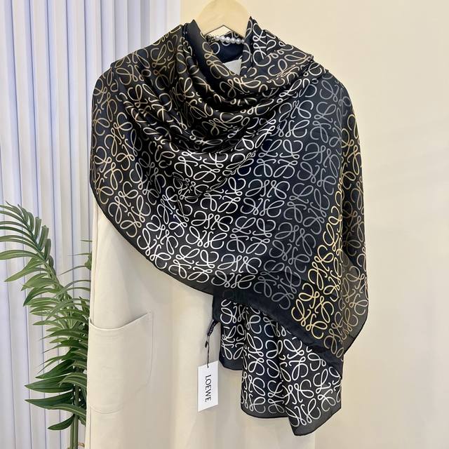 New Arrival! This new silk satin long scarf is truly breathtaking! The effect wh