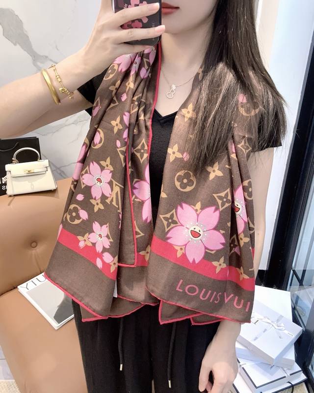Louis Vuitton's latest boutique main style, the cherry blossom design, is very v