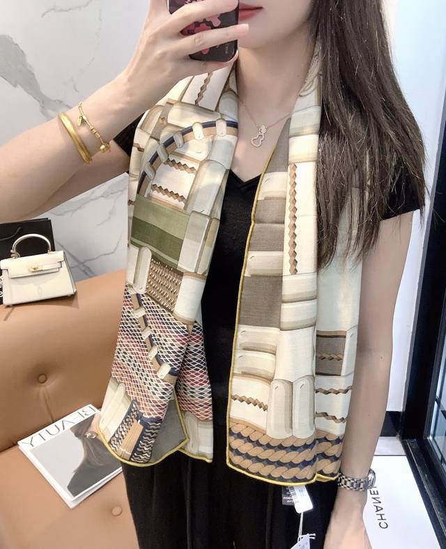 Hermes New Arrival: 140% Silk Wool Scarf. Hermes' Cosmographia Universalis scarf