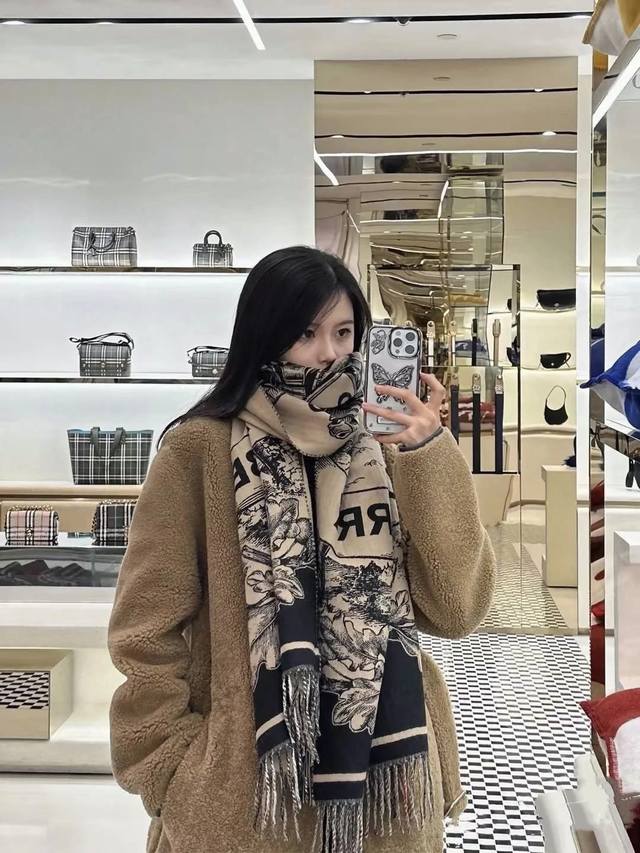 Exclusive Hot Item: Camel Burberry Equestrian Reversible Shawl. The most beautif