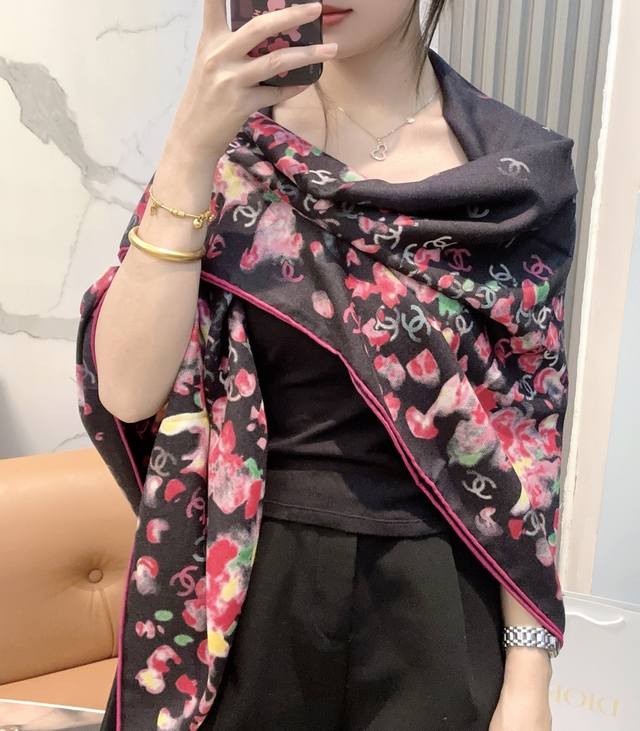 Chanel New Arrival! A classic camellia and elegant Coco Chanel style velvet scar