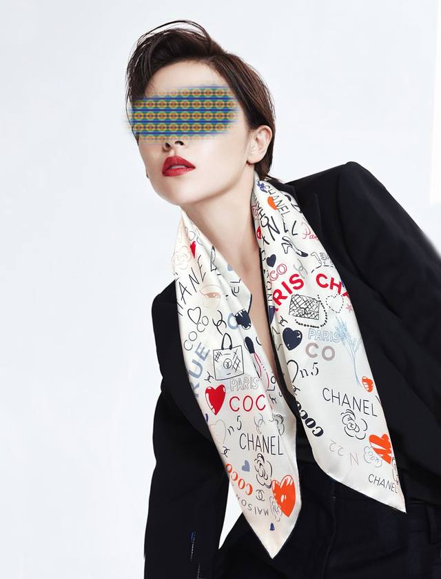 Chanel 18mm Reversible Same Color Romantic Love Scarf - Highly Recommended! A tr