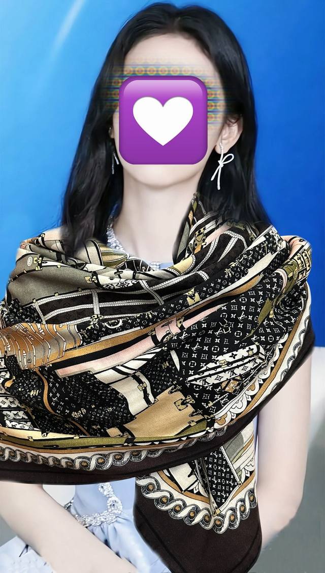 Lv Double-sided same color classic elegance~ The new season's fabric is super hi