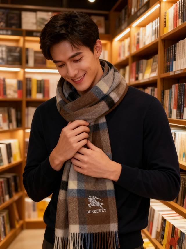 Burberry men's plaid high-end export surplus equestrian embroidery, limited stoc