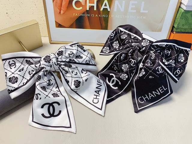 Chanel Mini Hair Clip Chanel Hair Clip Satin Bow Hair Clip Spring Clip Elegant a
