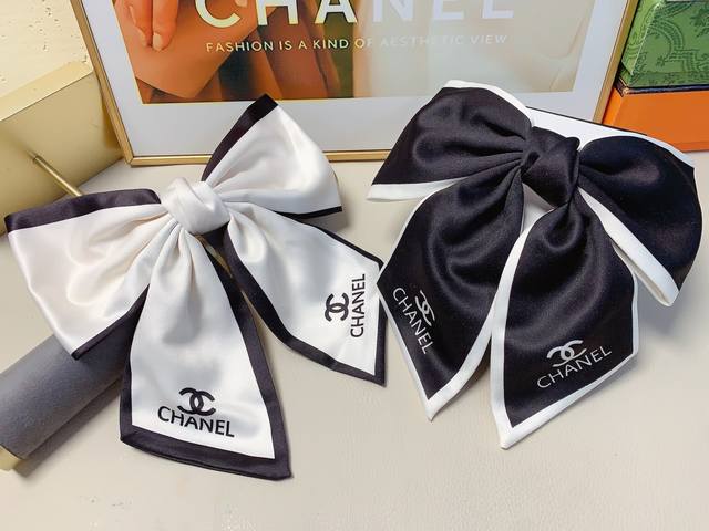Chanel Mini Hair Clip Chanel Hair Clip Satin Bow Hair Clip Spring Clip Elegant a