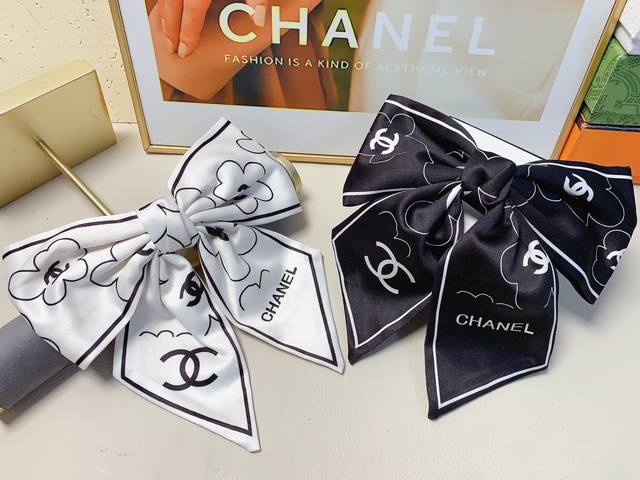 Chanel Mini Hair Clip Chanel Hair Clip Satin Bow Hair Clip Spring Clip Elegant a