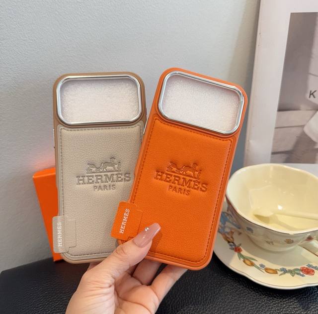 Starry Orange Series Hermes Full Coverage Phone Case Model: To avoid model error