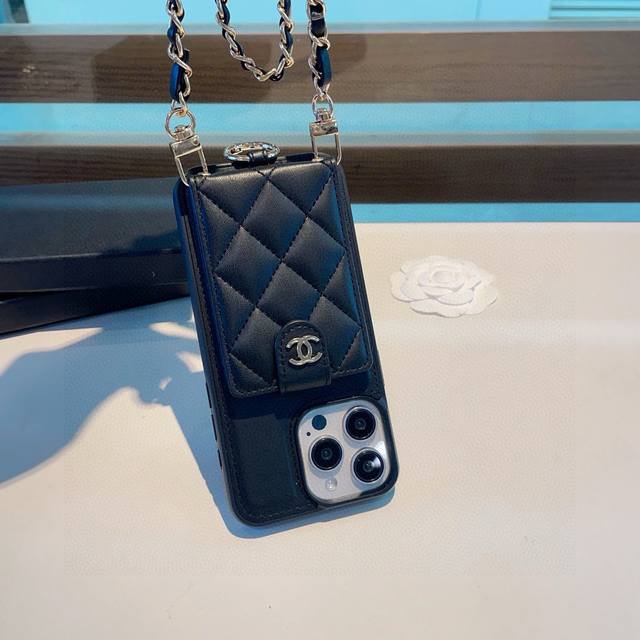 New Arrival! Chanel Card Holder Phone Case with Ring Buckle, Soft and Comfortabl