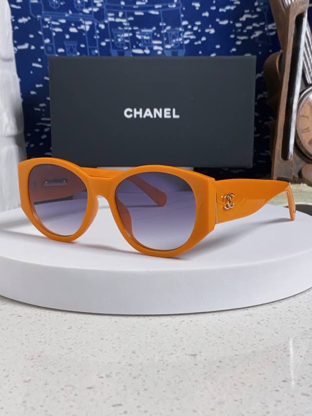 Chanel 25 New Women's Sunglasses, Square/Round Face Sunglasses, Polarized Cat Ey