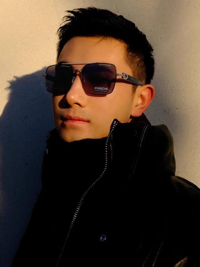 Porsche 2025 New Model Polarized Sunglasses for Driving, Men's Polygonal Sunglas