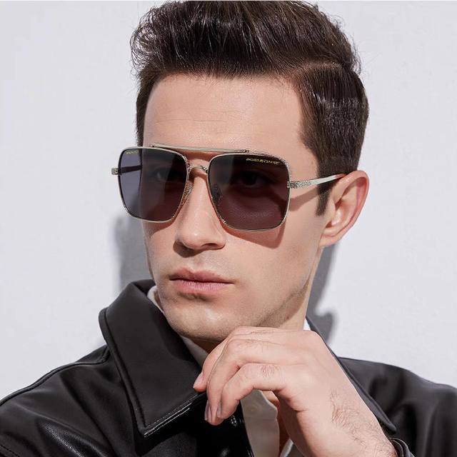 Porsche 2025 New Model Polarized Sunglasses for Driving, Men's Polygonal Sunglas