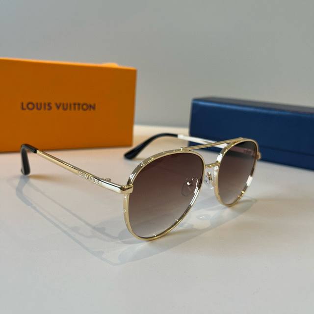Louis Vuitton (LV) sunglasses, polarized sunshade lenses, high-end European and