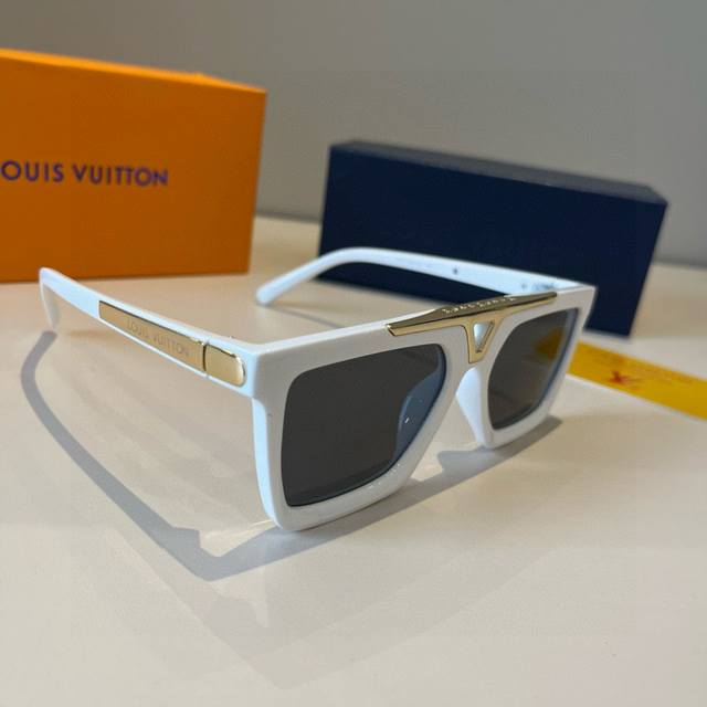 Louis Vuitton Men's New Sunglasses, Monogram Pattern Temples, Essential for Trav