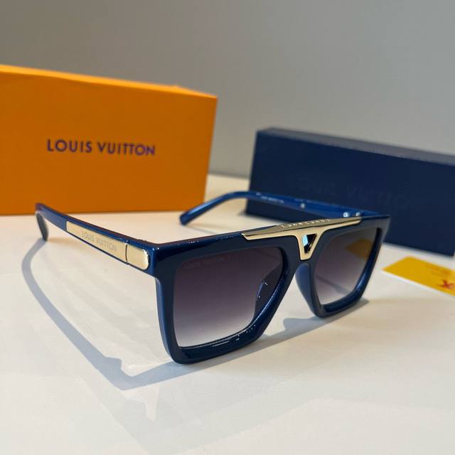 Louis Vuitton Men's New Sunglasses, Monogram Pattern Temples, Essential for Trav