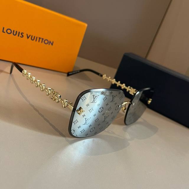 Louis Vuitton sunglasses, sunshades, high-fashion European and American style, D