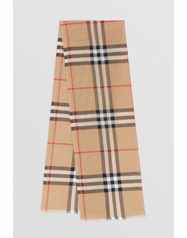Burberry. Burberry's new retro check pattern, a limited-edition show piece. The