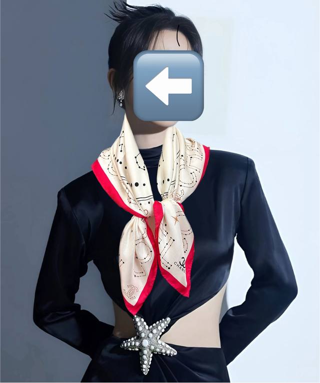 New Chanel 2025 Zodiac Scarf, made of silk twill with exquisite hand-rolled edge