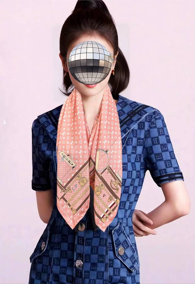 New Arrival 2025! Latest Lv Classic Style Silk Scarf. Everyone who bought it rav