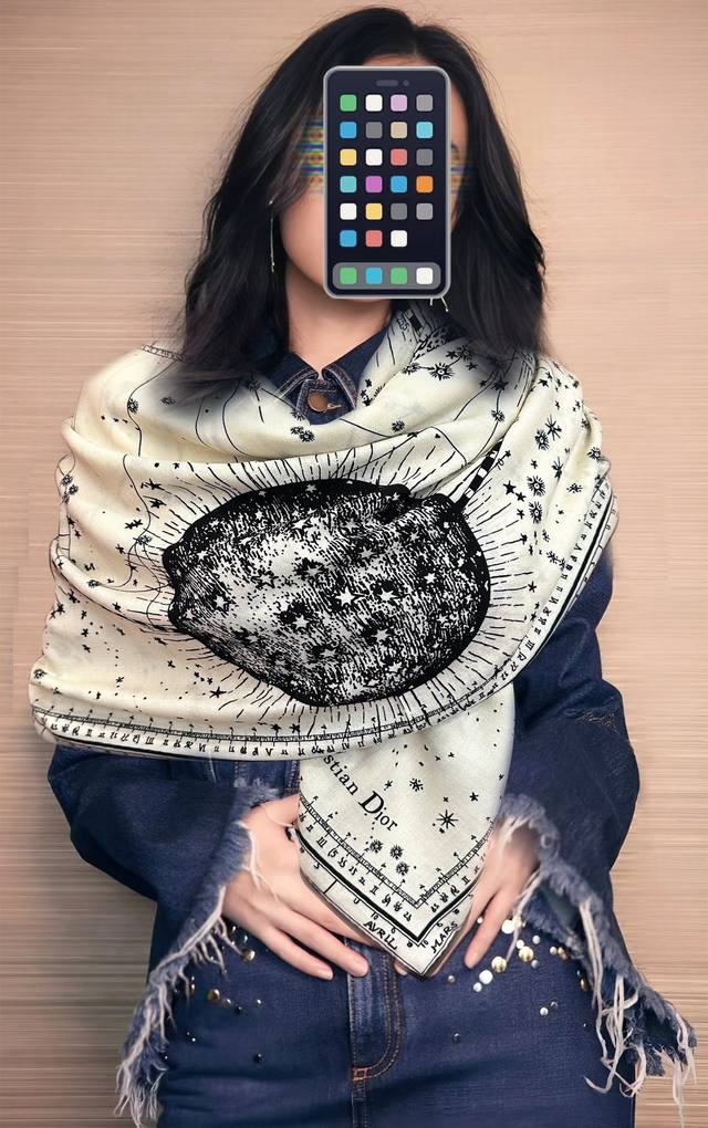 New Arrival! Dior Double-Sided Tonal Earth Pattern - Classic and Elegant! The ne