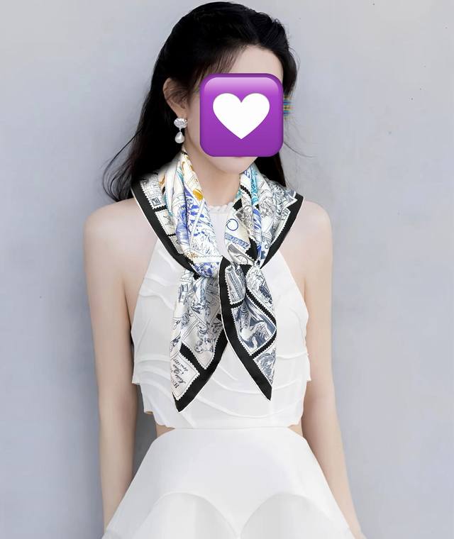 New Arrival 2025 Hermes Heavyweight Stamp Collector's Scarf 90cm Square Scarf [l