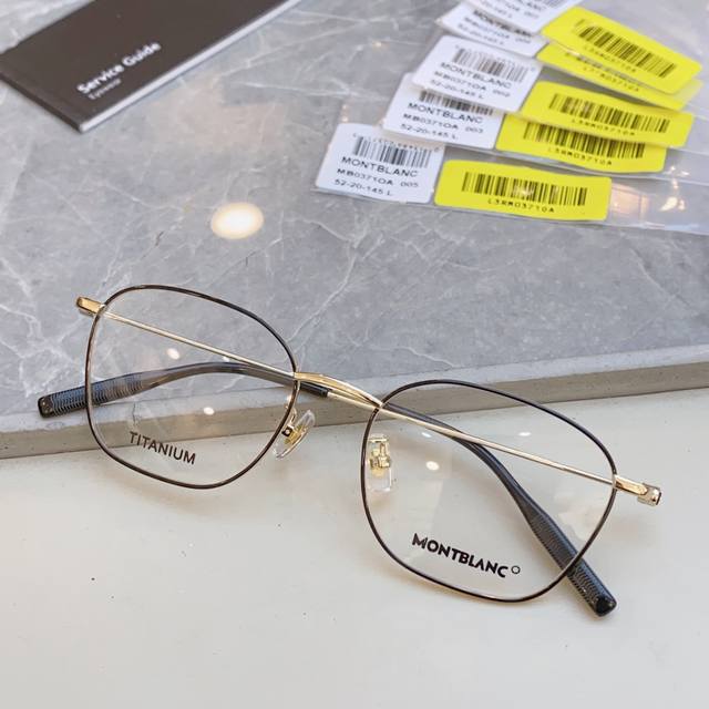 Montblan* Montblanc Mb0371Oa, stylish men's square frame, ultra-lightweight and