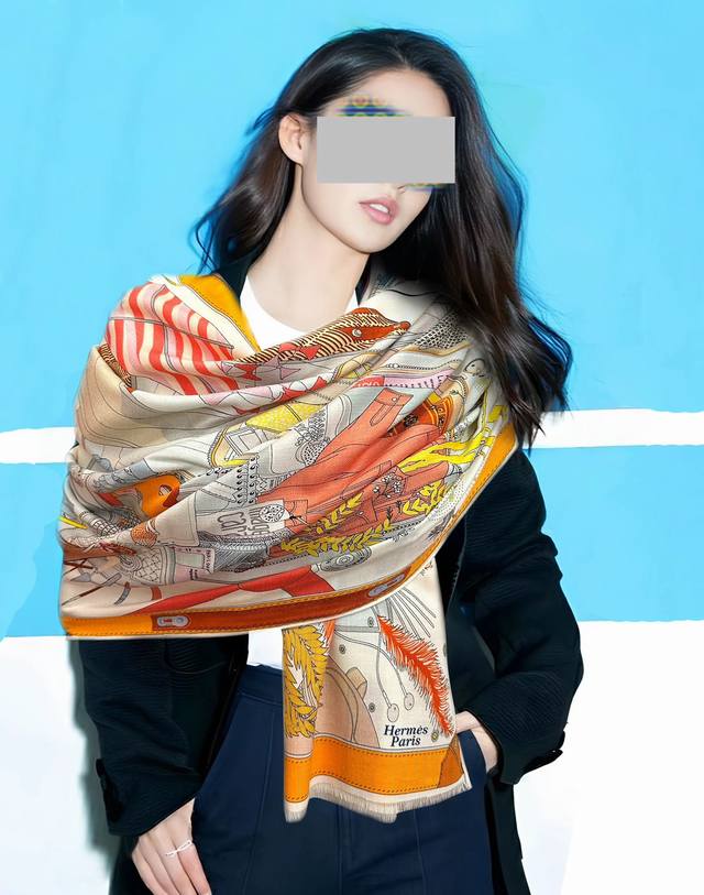 2610 This new Hermes reversible scarf in the same color is so beautiful! You hav